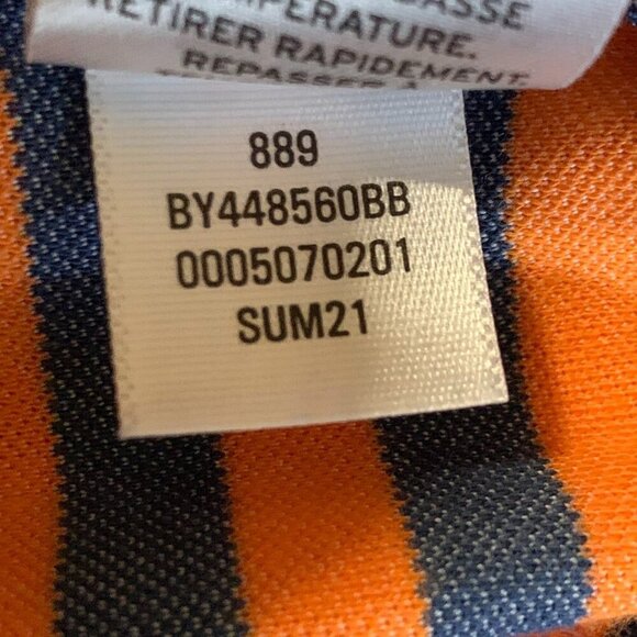Nordstrom Boys Cotton Striped Button Stretch Short Sleeve Polo Shirt Size XL - Picture 10 of 13